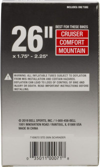 Bell Standard Bicycle Inner Tubes 26