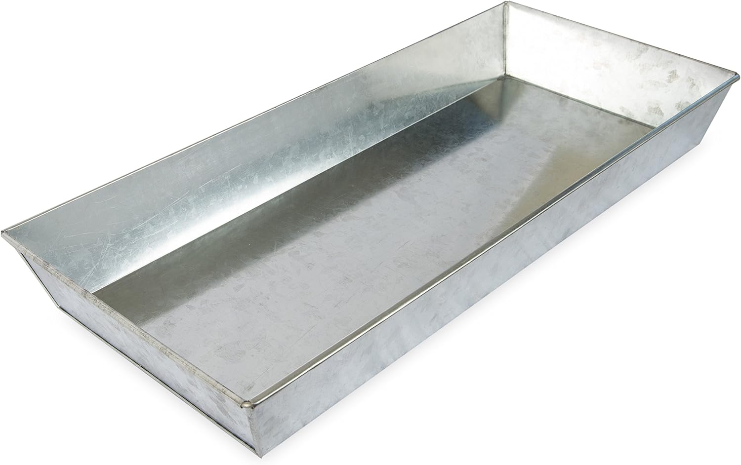 Achla Designs Antique Galvanized Steel Rectangular Plant Tray- 29 in