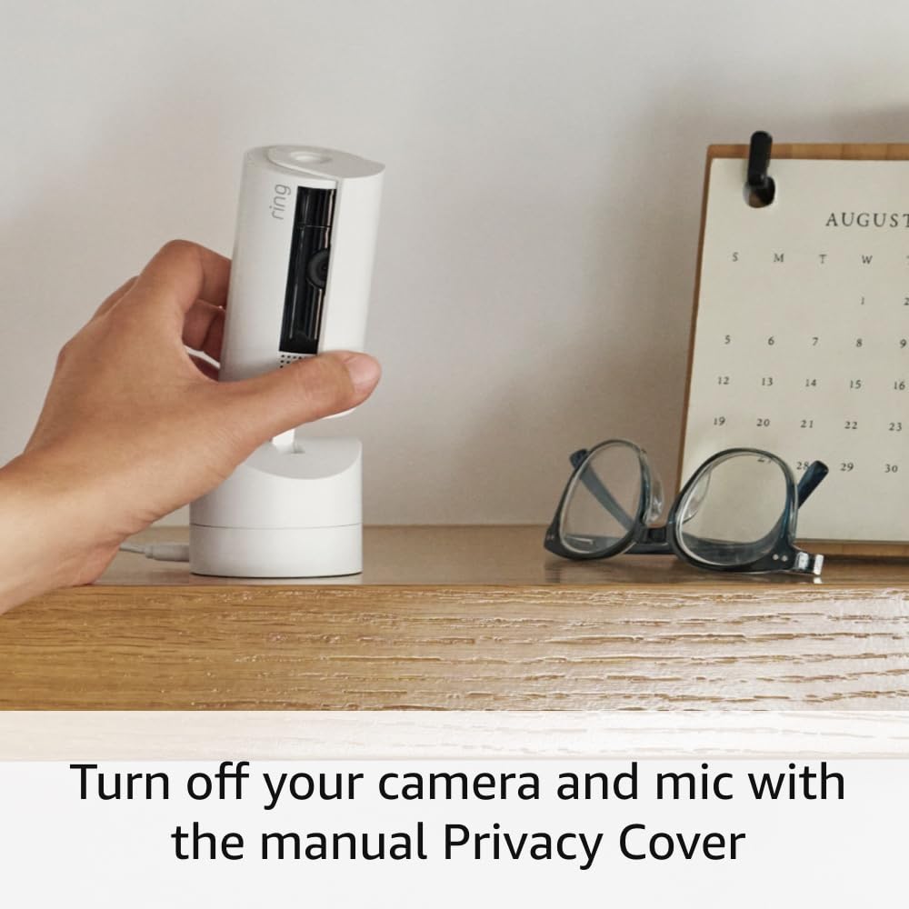 Ring Pan-Tilt Indoor Cam | See all around your home or business with 360° pan coverage, HD video, plus Two-Way Talk (2024 release) | White White 1 Camera Device Only