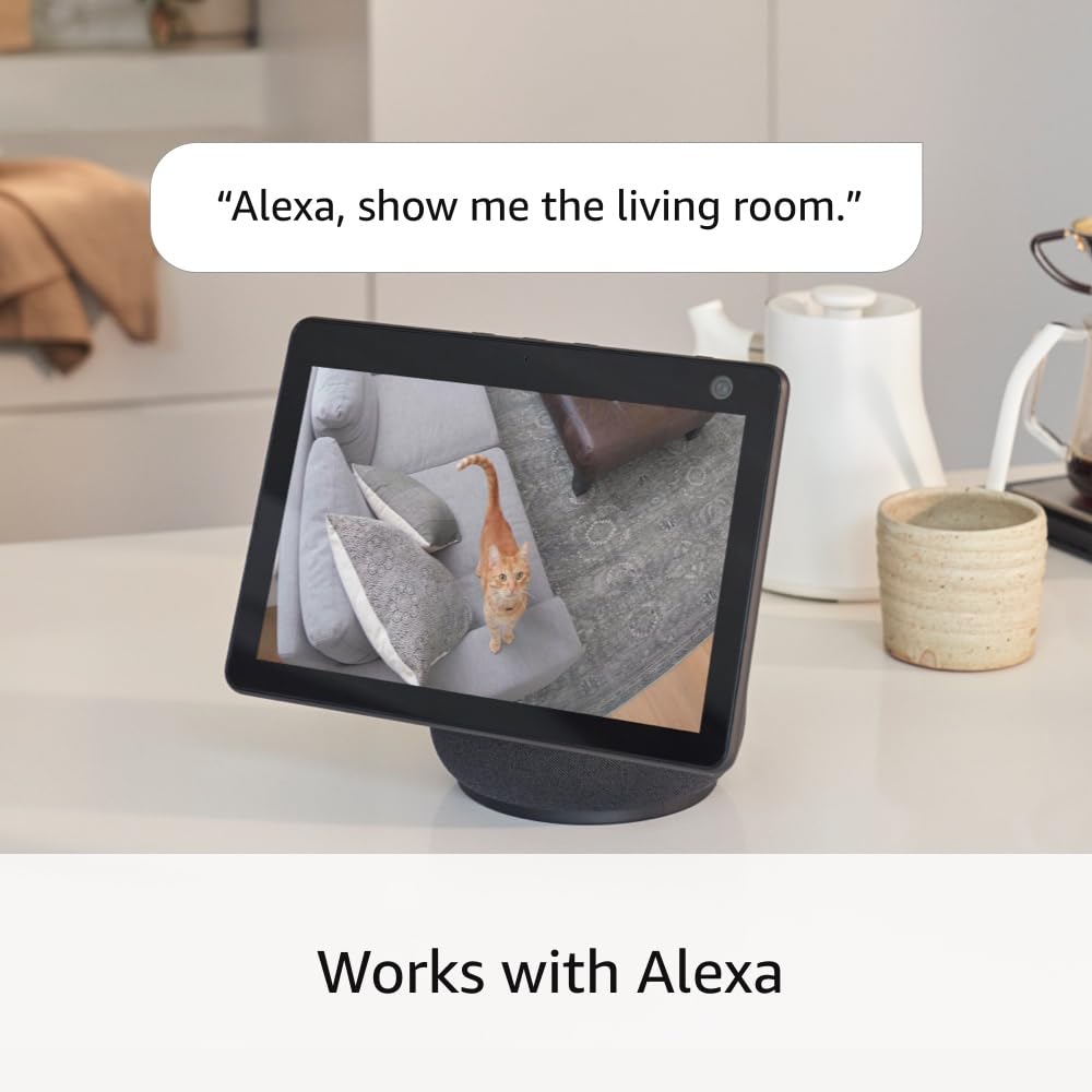 Ring Pan-Tilt Indoor Cam | See all around your home or business with 360° pan coverage, HD video, plus Two-Way Talk (2024 release) | White White 1 Camera Device Only