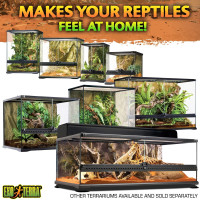 Exo Terra Glass Terrarium Kit, for Reptiles and Amphibians, Mini Tall, 12 x 12 x 18 inches, PT2602A1 1 Count (Pack of 1)