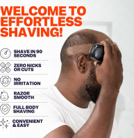 The FlexSeries Electric Head Hair Shaver - Freebird - Ultimate Mens Cordless Rechargeable Wet/Dry Skull & Bald Head Waterproof Razor with Rotary Blades, Clippers, Nose Trimmer, Brush, Massager