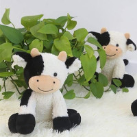 9 inches Cow Stuffed Animal Soft Plush Cute Cow Doll for Boys Girls Style 1