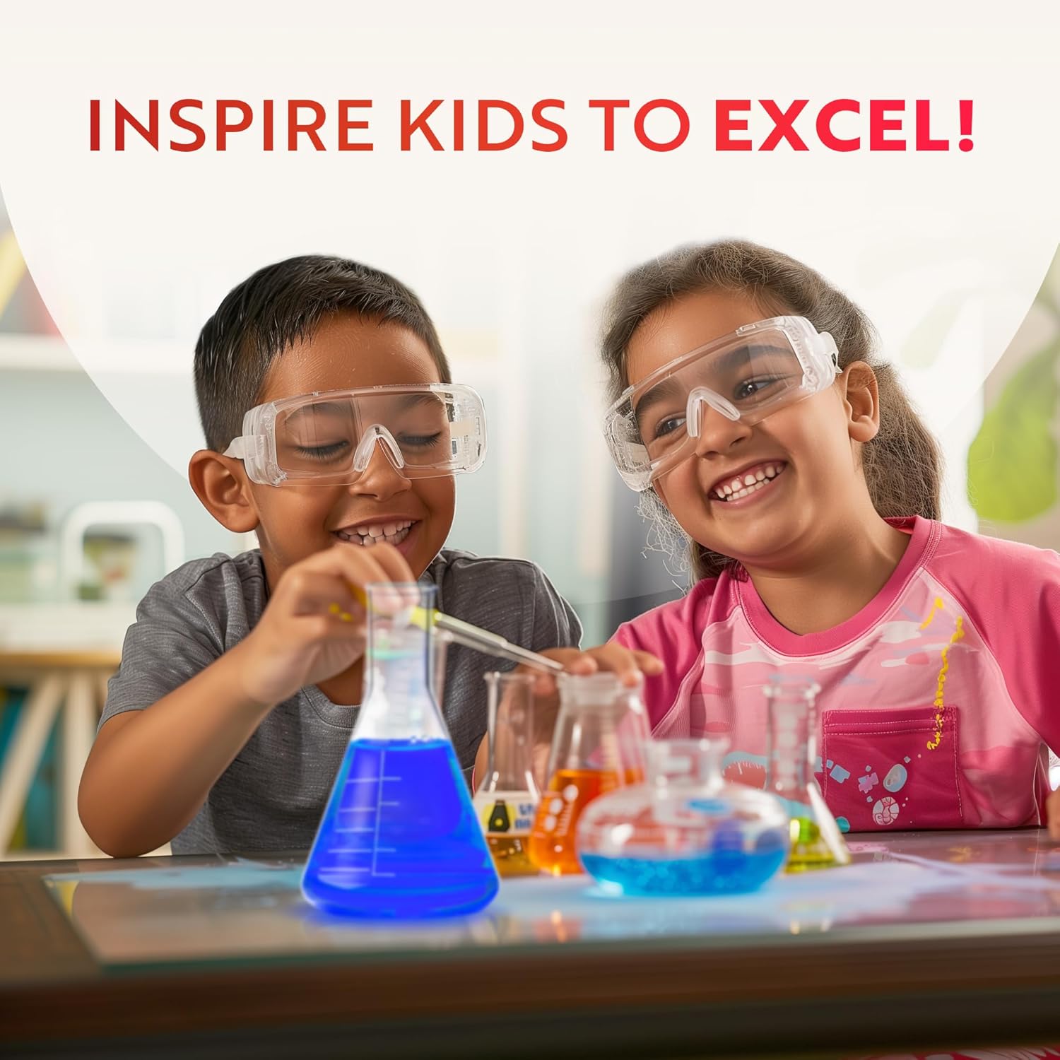 Playz 52 Extreme Chemistry Experiments Set - STEM Activities & Science Kits for Kids Age 8-12 with 51+ Tools - Discovery Science Educational Toys & Gifts