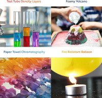Playz 52 Extreme Chemistry Experiments Set - STEM Activities & Science Kits for Kids Age 8-12 with 51+ Tools - Discovery Science Educational Toys & Gifts