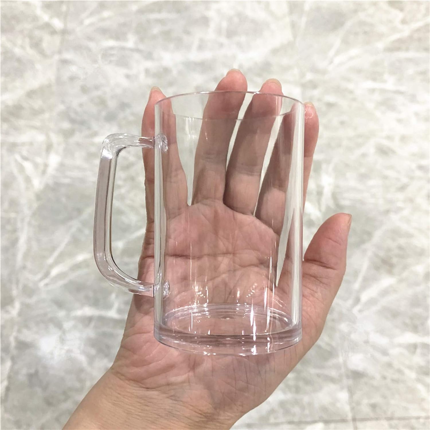 EPVSR Plastic Mini Beer Mugs, 5oz Unbreakable Beer Tasting Glasses, Small Plastic Mugs Great for Kids and Adults, Dishwasher-Safe, BPA Free (9 Pcs)