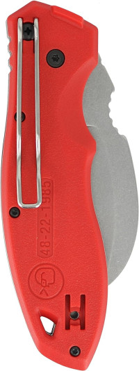 Milwaukee 48-22-1985 Fastback Hawk Bill Folding Knife w/Belt Clip and Lanyard Hole, Metal