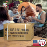 U.S. Military Meals Ready to Eat (12 Packs) - Flameless Heaters, Freeze Dried Meals w/Entree, Side Dishes, & More - MRE Packs for Emergency Survival, Hunting, & More - Inspection Date 2023 or Better