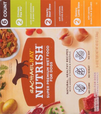 Nutrish Rachael Ray Premium Natural Wet Dog Food, Savory Favorites Variety Pack, 8 Ounce Tub (Pack of 6) Variety Pack 8 Ounce (Pack of 6)