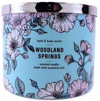 Bath and Body Works White Barn Woodland Springs 3 Wick Candle 14.5 Ounce: Home & Kitchen