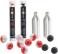 Lancer Tactical Defense Ball Bulk 0.43 Cal for Self Defense Includes Pack of 8 of Pepper Projectile, Rubber Ball & 2X 8 gram Cartridges