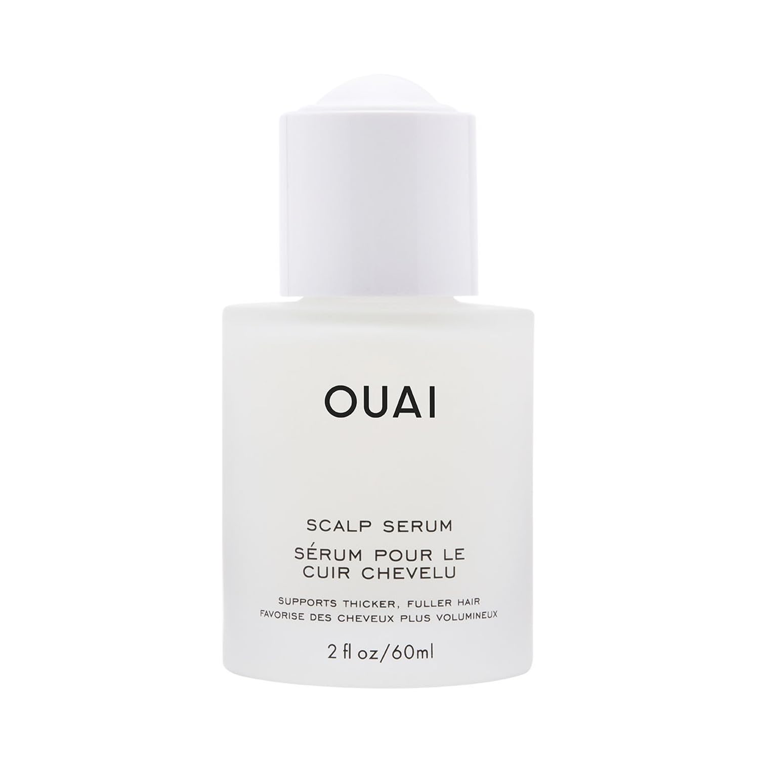 OUAI Scalp Serum - Balancing Hair Serum with Red Clover Extract, Siberian Ginseng and Peptides for Thicker and Fuller-Looking Hair - Paraben, Phthalate and Sulfate Free Scalp Care (2 Fl Oz) No Color 2 Ounce (Pack of 1)