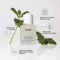 OUAI Scalp Serum - Balancing Hair Serum with Red Clover Extract, Siberian Ginseng and Peptides for Thicker and Fuller-Looking Hair - Paraben, Phthalate and Sulfate Free Scalp Care (2 Fl Oz) No Color 2 Ounce (Pack of 1)