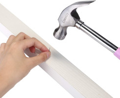 DEKOPRO Pink 98 Piece Tool Set,General Household Hand Tool Kit with Plastic Toolbox Storage Case