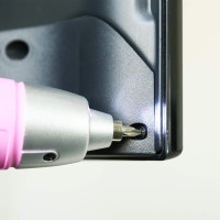 DEKOPRO Pink 98 Piece Tool Set,General Household Hand Tool Kit with Plastic Toolbox Storage Case