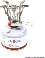 Gas One Camping Fuel Blend Isobutane Fuel Canister 100gram (6 Pack)