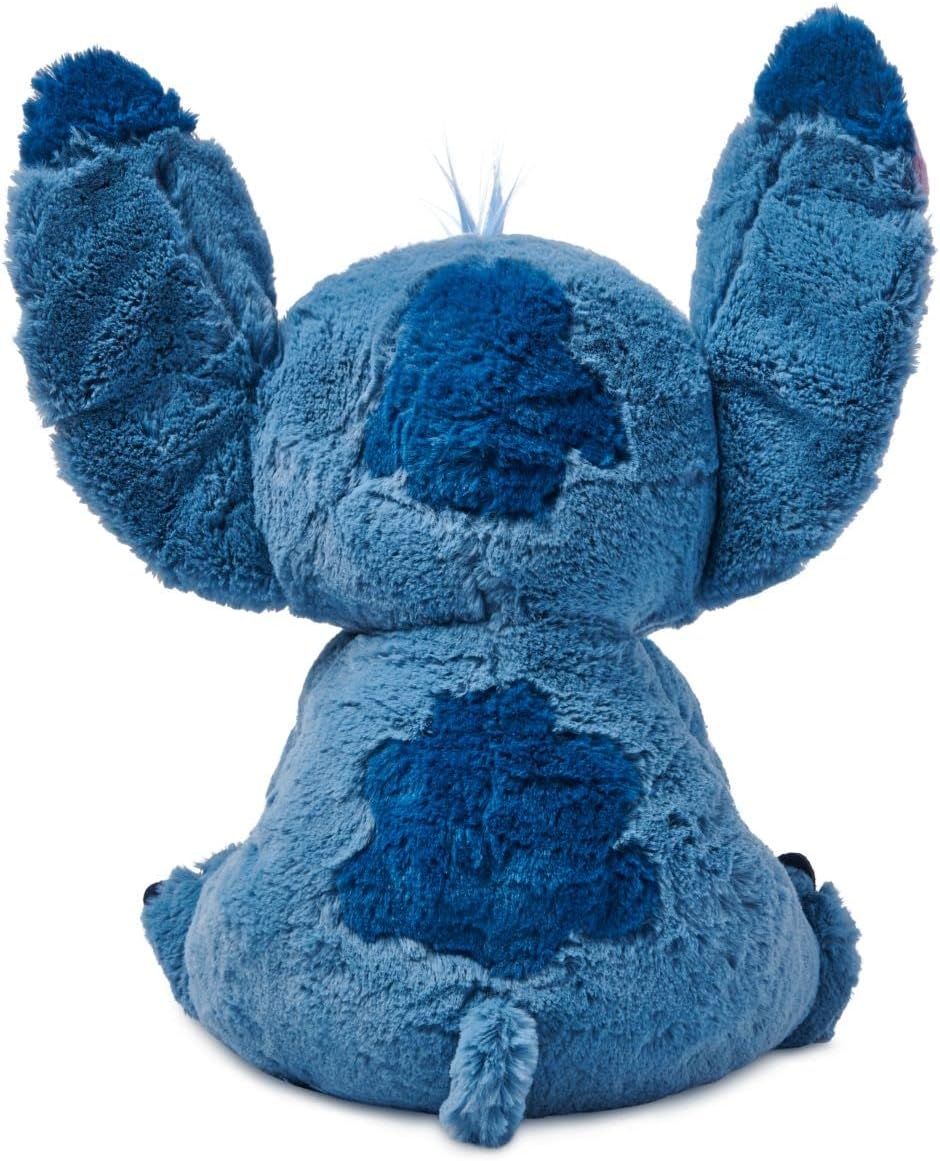 DISNEY STORE Official Stitch Medium Soft Toy for Kids, Cuddly Character with Fuzzy Texture and Embroidered Details, Flexible Floppy Ears, Disney Plushy Suitable for All Ages.