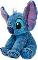 DISNEY STORE Official Stitch Medium Soft Toy for Kids, Cuddly Character with Fuzzy Texture and Embroidered Details, Flexible Floppy Ears, Disney Plushy Suitable for All Ages.