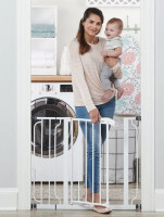 Regalo Easy Step 38.5-Inch Wide Walk Thru Baby Gate, Includes 6-Inch Extension Kit, Pressure Mount Kit, Wall Cups 38.5