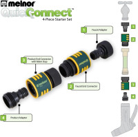 Melnor Quick Connect 2-Piece Garden Hose Kit Green 2 pc Product End Starter Set