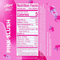 Alani Nu PINK SLUSH, Sugar Free, Low Calorie Energy Drinks, 200mg Caffeine, Biotin, B Vitamins, Zero Sugar, 10 Calories, 12 Fl Oz Cans, 12 Pack Pink Slush 12 Fl Oz (Pack of 12)