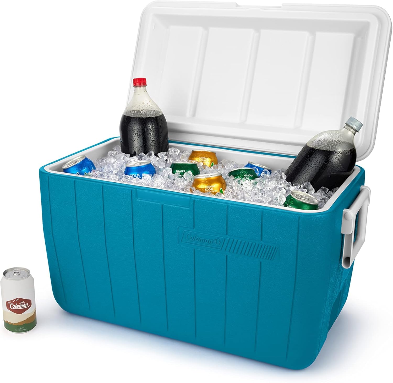 Coleman Chiller 48qt Insulated Portable Cooler with Ice Retention & Heavy-Duty Handles, Made in USA