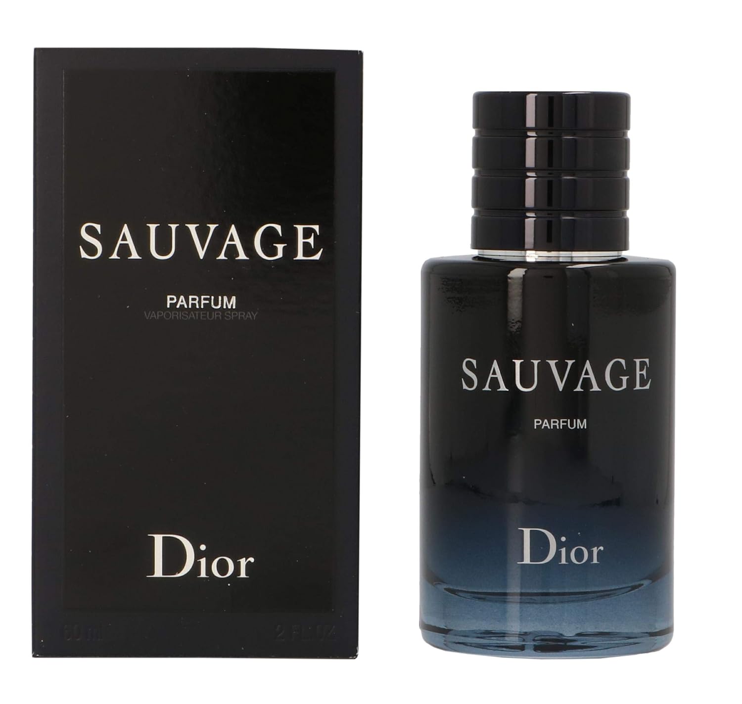 Dior Sauvage Parfum Spray for Men 2.0 Ounces, clear Aromatic Fougere 2 Ounce (Pack of 1)