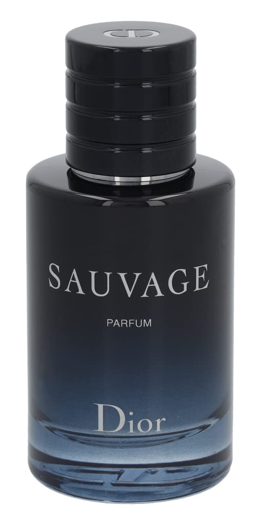 Dior Sauvage Parfum Spray for Men 2.0 Ounces, clear Aromatic Fougere 2 Ounce (Pack of 1)