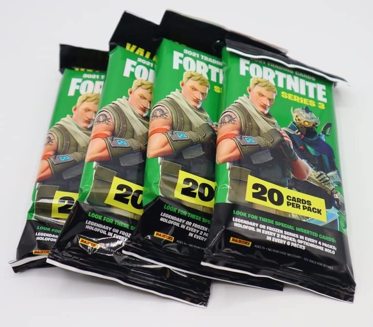 (4 Pack) Panini Fortnite Series 3 Fat Packs - 20 Cards Per Pack