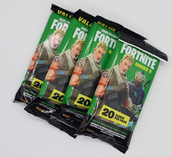 (4 Pack) Panini Fortnite Series 3 Fat Packs - 20 Cards Per Pack