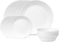 Corelle Livingware 18-Piece Dinnerware Set, Winter Frost White, Service for 6 (1088609)