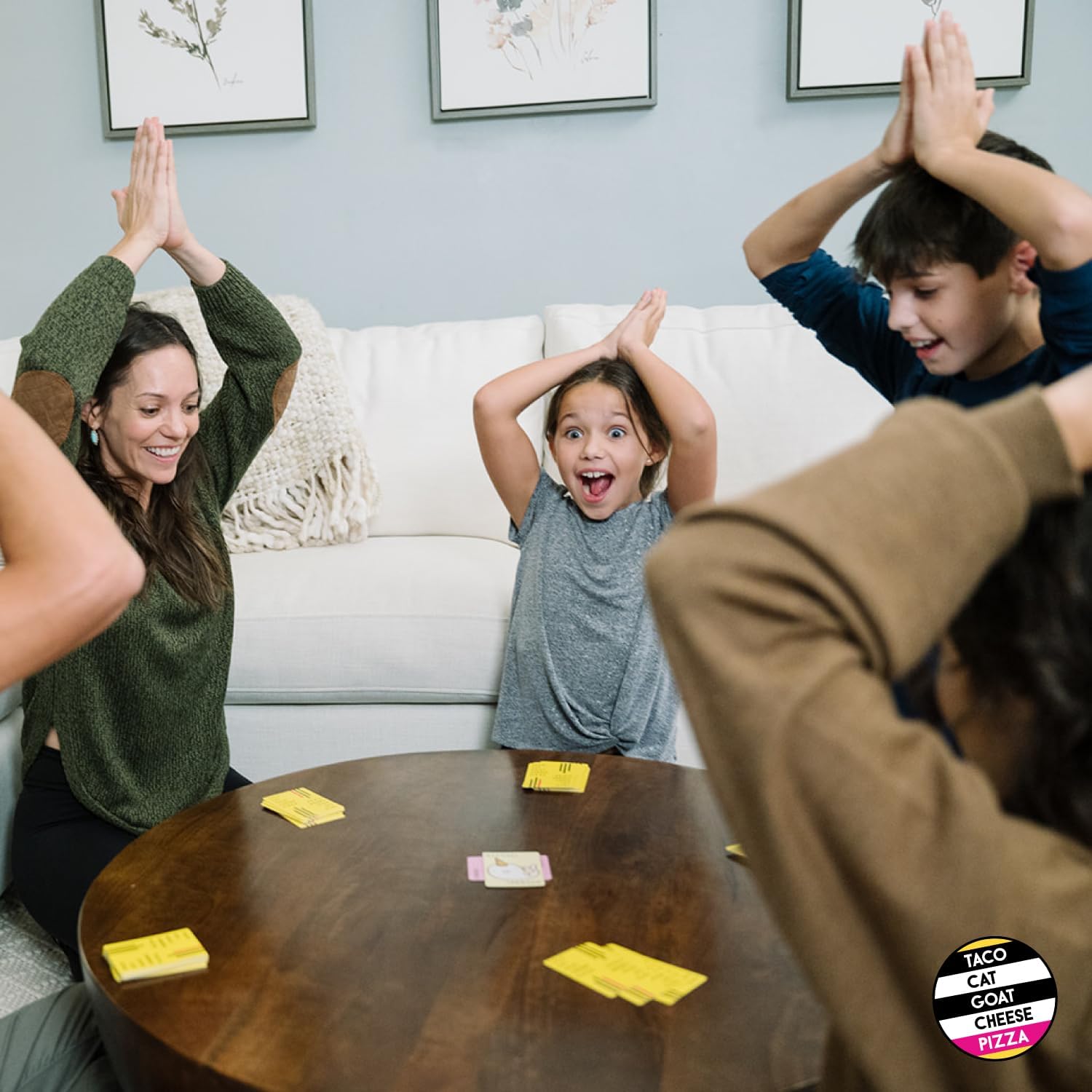 Taco Cat Goat Cheese Pizza Card Game – Wildly Entertaining & Easy To Learn - Great for Adults, Teens, Kids and Families - Card Games and Board Games for Family Game Night - 10 Min, Age 7+, 2-8 Players Original