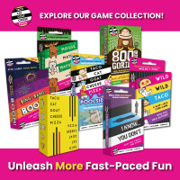 Taco Cat Goat Cheese Pizza Card Game – Wildly Entertaining & Easy To Learn - Great for Adults, Teens, Kids and Families - Card Games and Board Games for Family Game Night - 10 Min, Age 7+, 2-8 Players Original