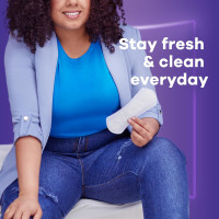 Always Daily Extra Protect Liners, Extra Long Length, Unscented Panty Liners, 368 Count (4 Packs of 92)