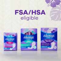 Always Daily Extra Protect Liners, Extra Long Length, Unscented Panty Liners, 368 Count (4 Packs of 92) Extra Long 368.0