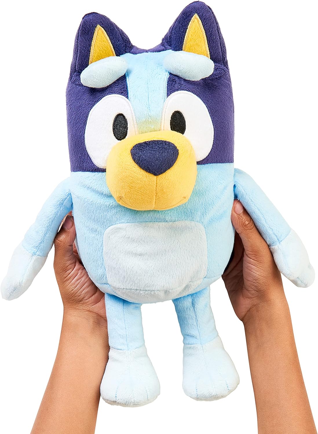 Bluey Talking Plush Toy, 13” Bluey Toys Plush Stuffed Animal, Singing Dog Toys for Kids with 9 Different Phrases, Musical Talk Back Toy Gift for Kids