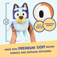 Bluey Talking Plush Toy, 13” Bluey Toys Plush Stuffed Animal, Singing Dog Toys for Kids with 9 Different Phrases, Musical Talk Back Toy Gift for Kids