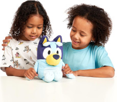 Bluey Talking Plush Toy, 13” Bluey Toys Plush Stuffed Animal, Singing Dog Toys for Kids with 9 Different Phrases, Musical Talk Back Toy Gift for Kids