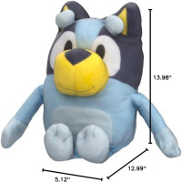 Bluey Talking Plush Toy, 13” Bluey Toys Plush Stuffed Animal, Singing Dog Toys for Kids with 9 Different Phrases, Musical Talk Back Toy Gift for Kids