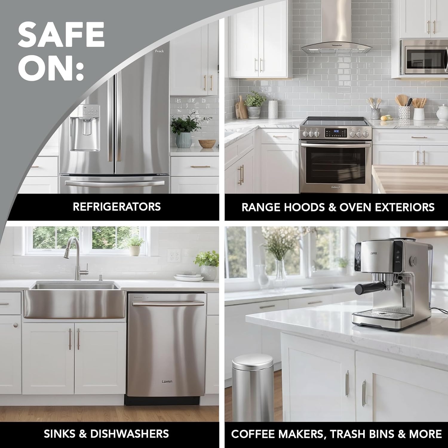 Weiman Stainless Steel Cleaner and Polish Wipes Bundle with Microfiber Cloth-Removes Fingerprints, Water Marks and Grease from Appliances - Works Great on Refrigerators, Ovens, and Grills 30 Count (Pack of 2)