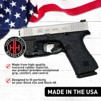 Handleitgrips Handgun Grip Tape Compatible with Glock 43x and Glock 48 - Rubber Pistol Grip Wrap Tape, Easy Install Accessories, Veteran Owned, Made in The USA Black