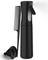 BeautifyBeauties Hair Spray Bottle – Ultra Fine Continuous Water Mister for Hairstyling, Cleaning, Plants, Misting & Skin Care (Black)