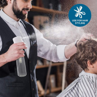 BeautifyBeauties Hair Spray Bottle – Ultra Fine Continuous Water Mister for Hairstyling, Cleaning, Plants, Misting & Skin Care (Orange)