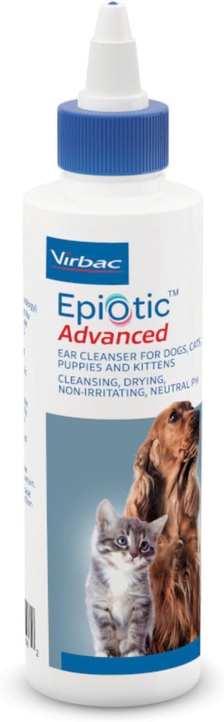 Virbac Epi-Otic Advanced Ear Cleanser for Dogs & Cats, 8 oz