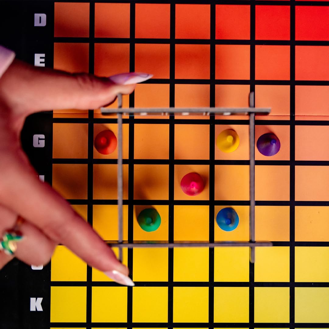 HUES and CUES - Vibrant Color Guessing Board Game for 3-10 Players Ages 8+, Connect Clues and Guess from 480 Color Squares Board Games