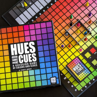 HUES and CUES - Vibrant Color Guessing Board Game for 3-10 Players Ages 8+, Connect Clues and Guess from 480 Color Squares Board Games