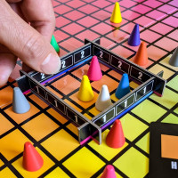 HUES and CUES - Vibrant Color Guessing Board Game for 3-10 Players Ages 8+, Connect Clues and Guess from 480 Color Squares Board Games