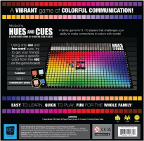 HUES and CUES - Vibrant Color Guessing Board Game for 3-10 Players Ages 8+, Connect Clues and Guess from 480 Color Squares Board Games