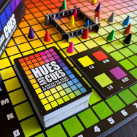 HUES and CUES - Vibrant Color Guessing Board Game for 3-10 Players Ages 8+, Connect Clues and Guess from 480 Color Squares Board Games