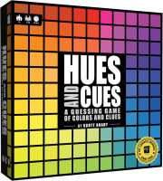 HUES and CUES - Vibrant Color Guessing Board Game for 3-10 Players Ages 8+, Connect Clues and Guess from 480 Color Squares Board Games